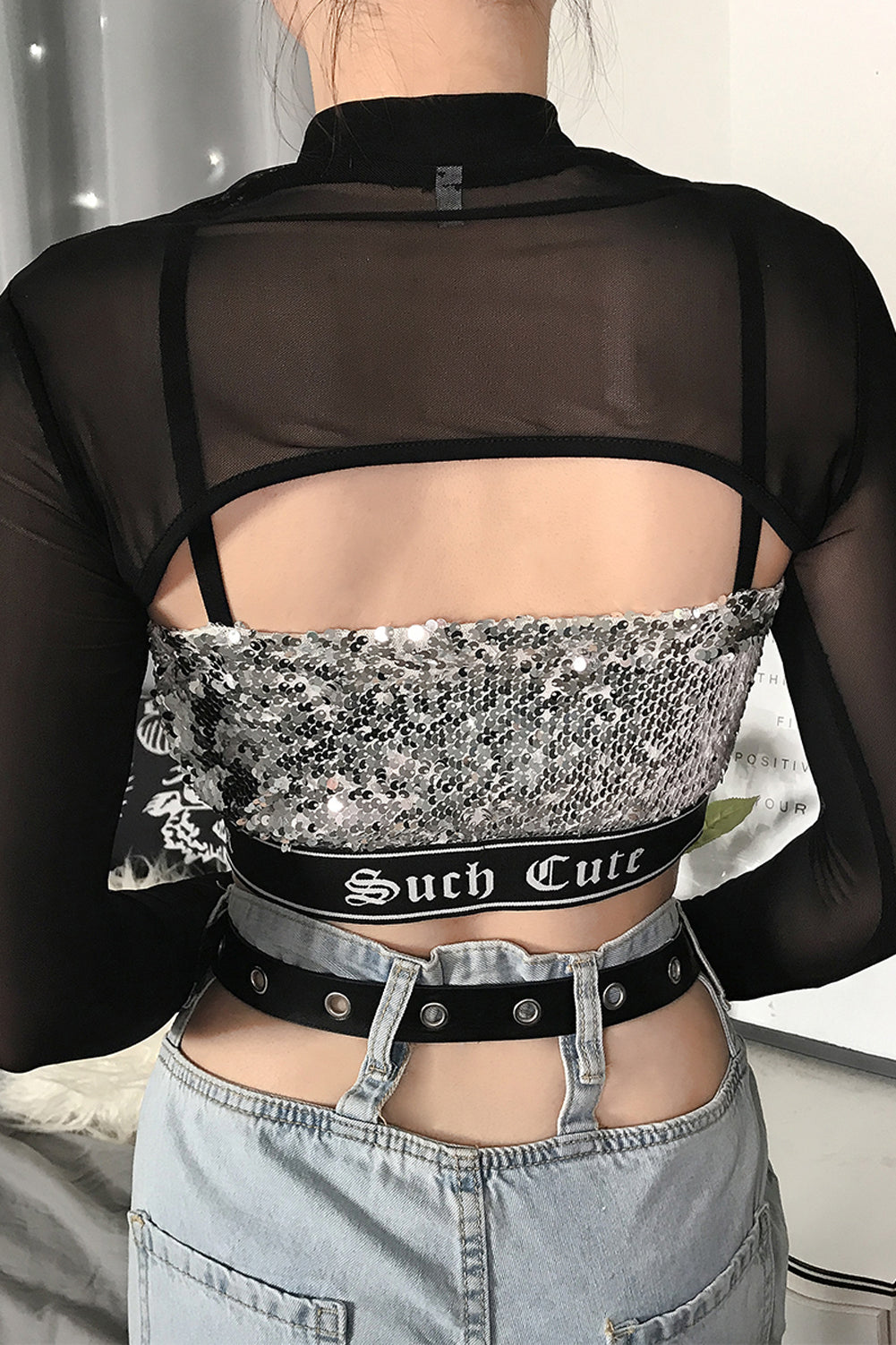 Mesh see through T-Shirts