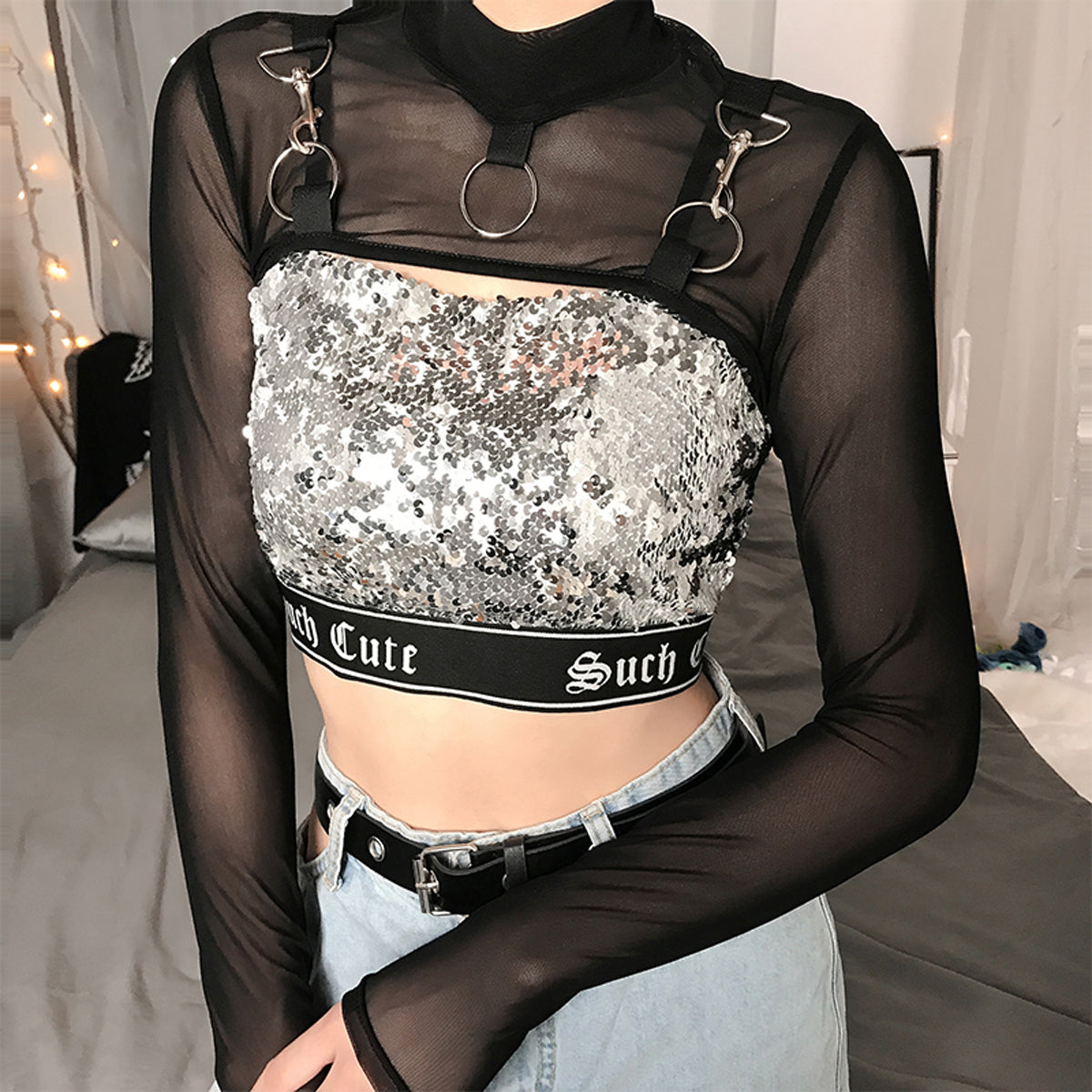 Mesh see through T-Shirts