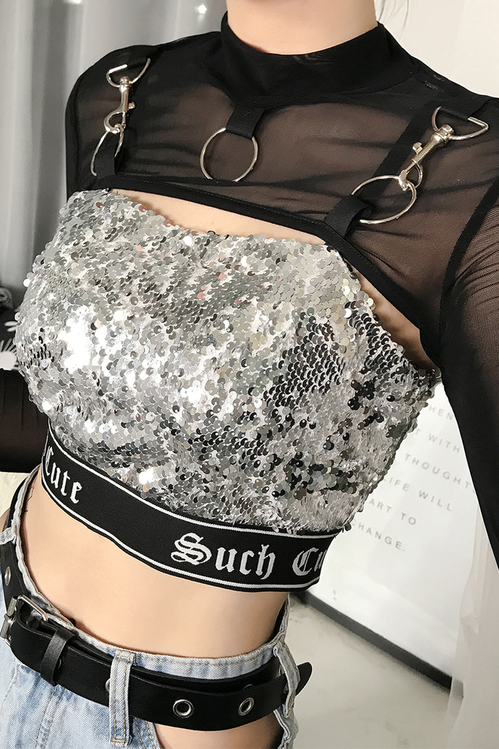 Mesh see through T-Shirts