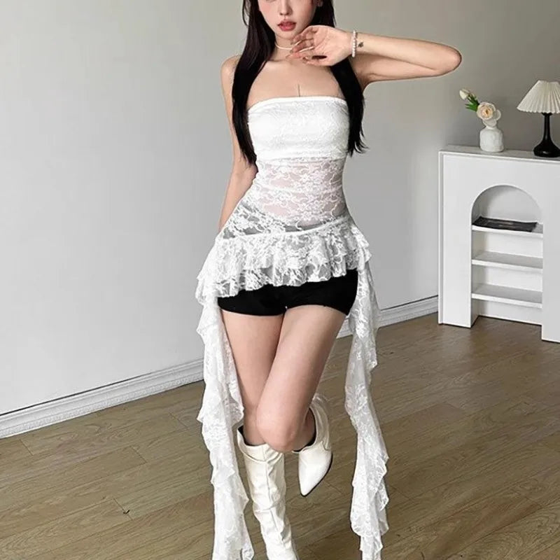 Summer women lace tops