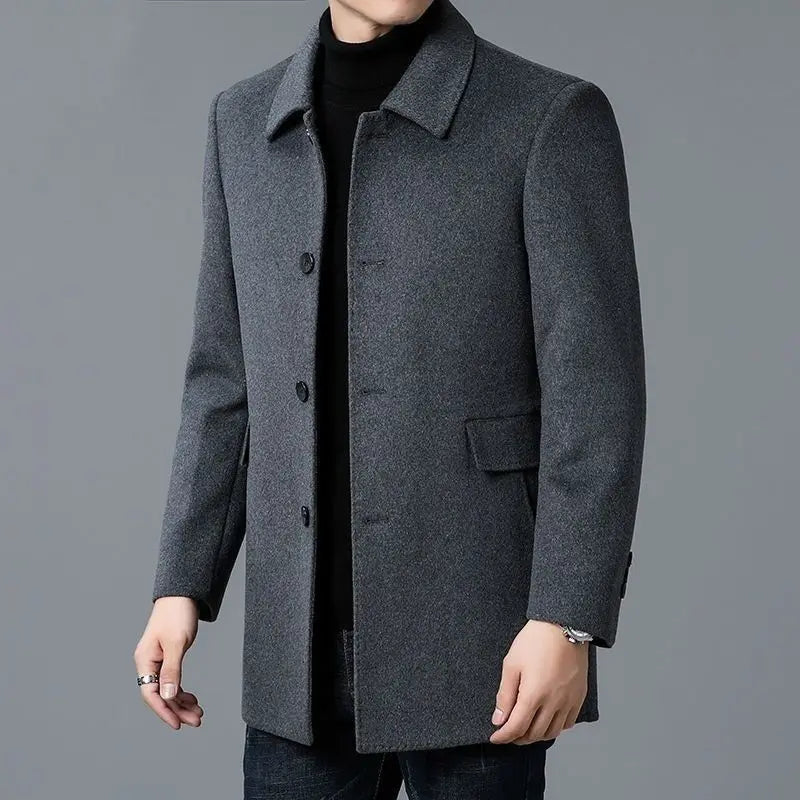Coat men's long jacket