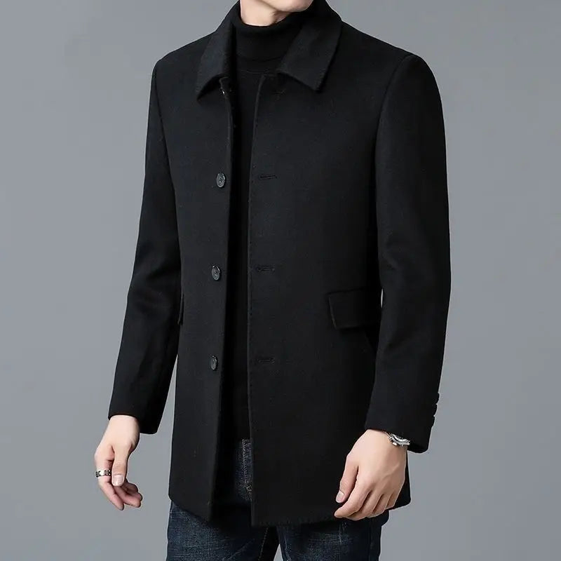 Coat men's long jacket