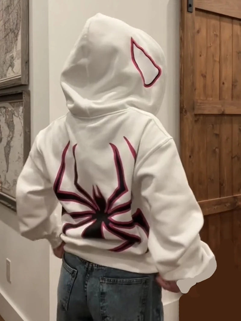 Y2k Spider hoodies women