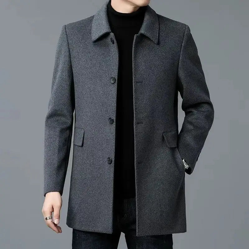 Coat men's long jacket