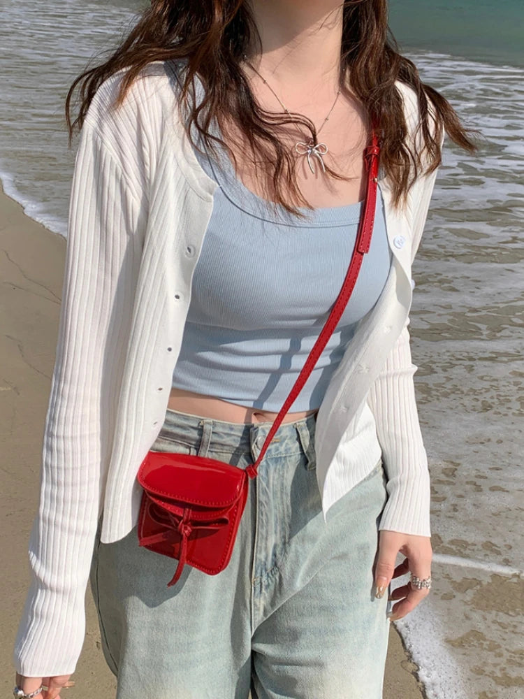 Women cardigan casual tops