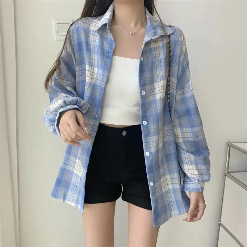Plaid shirt long sleeve