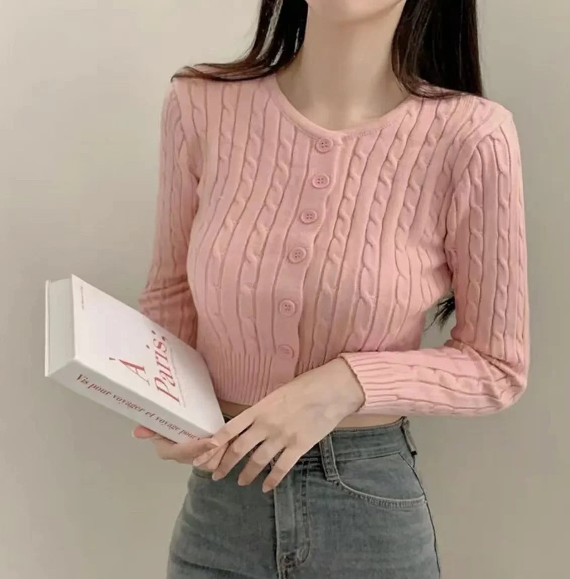 Ribbedd knit crop top
