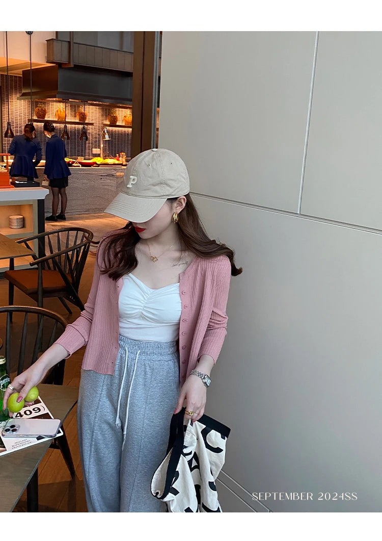Women cardigan casual tops