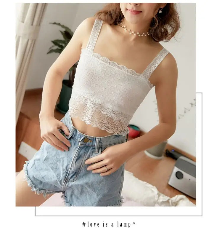 Summer lace tank tops