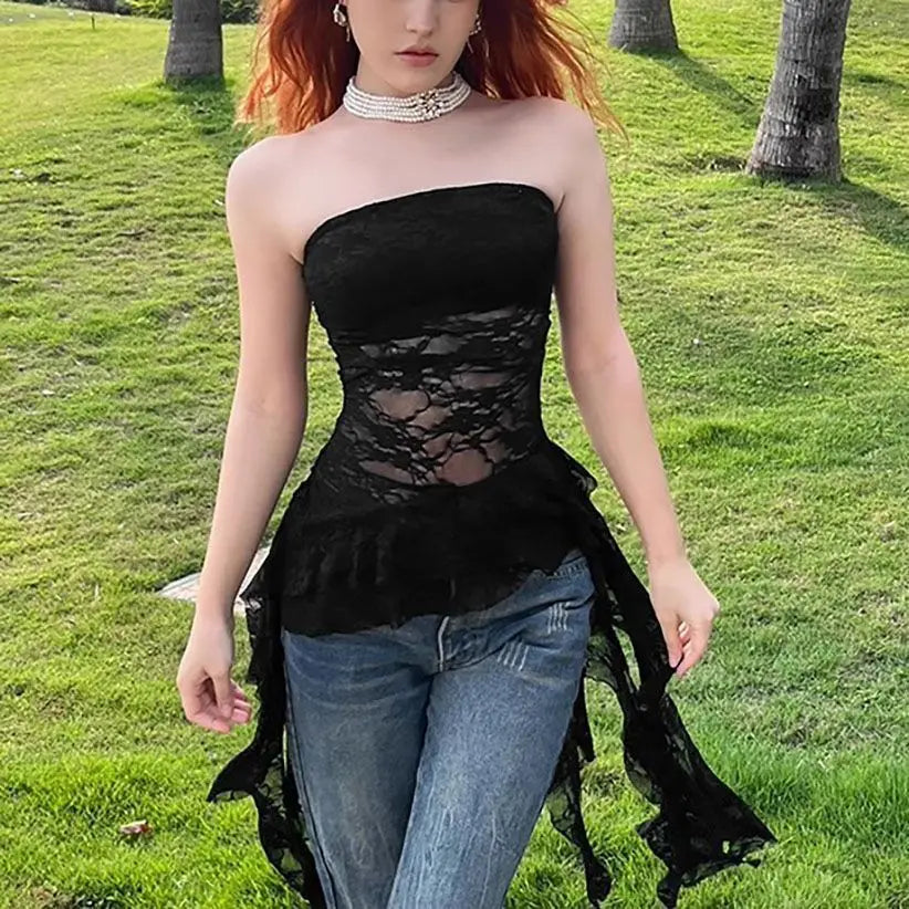 Summer women lace tops