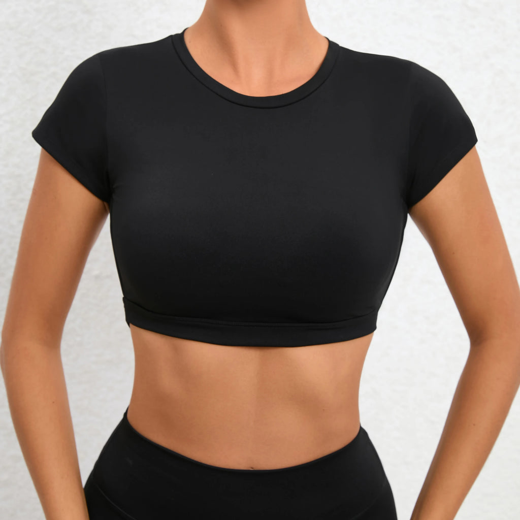 Sports back tee top