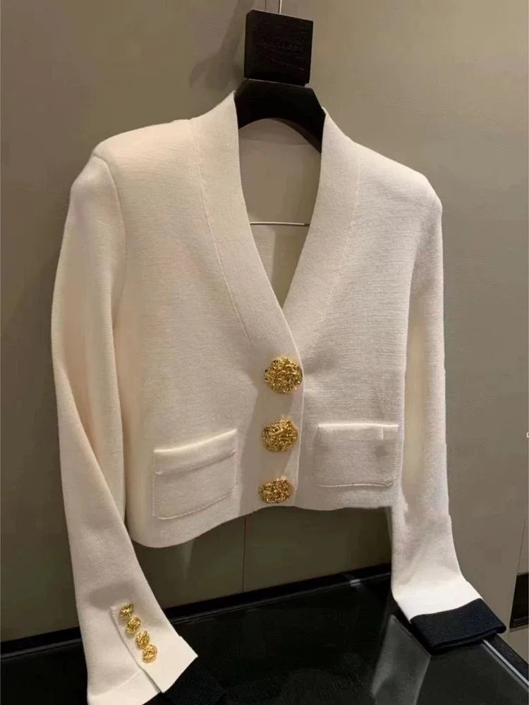 Tweed style cropped jacket