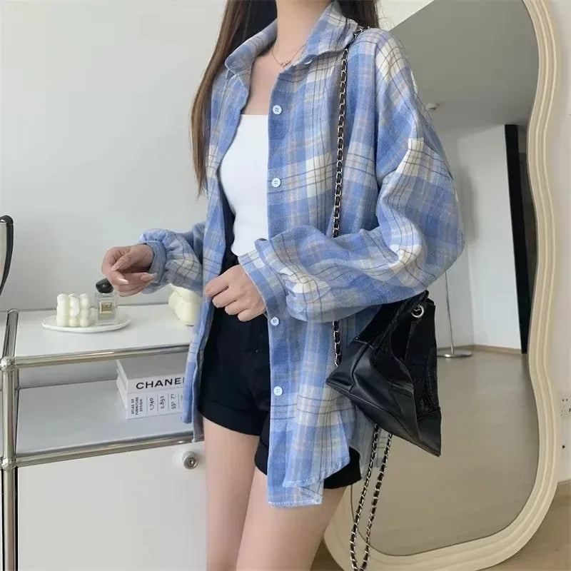Plaid shirt long sleeve