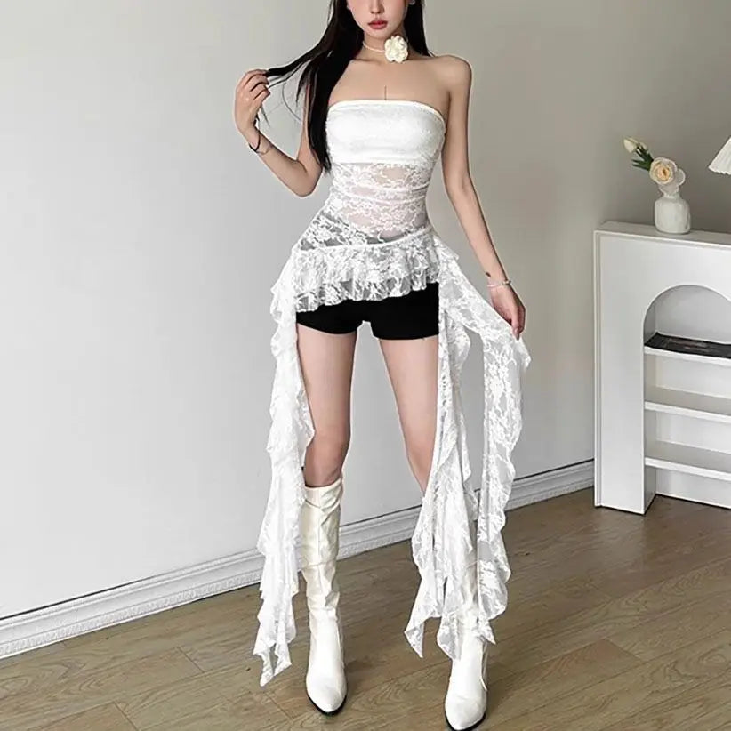 Summer women lace tops