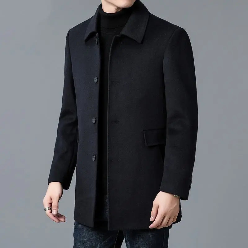 Coat men's long jacket