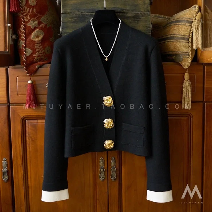 Tweed style cropped jacket