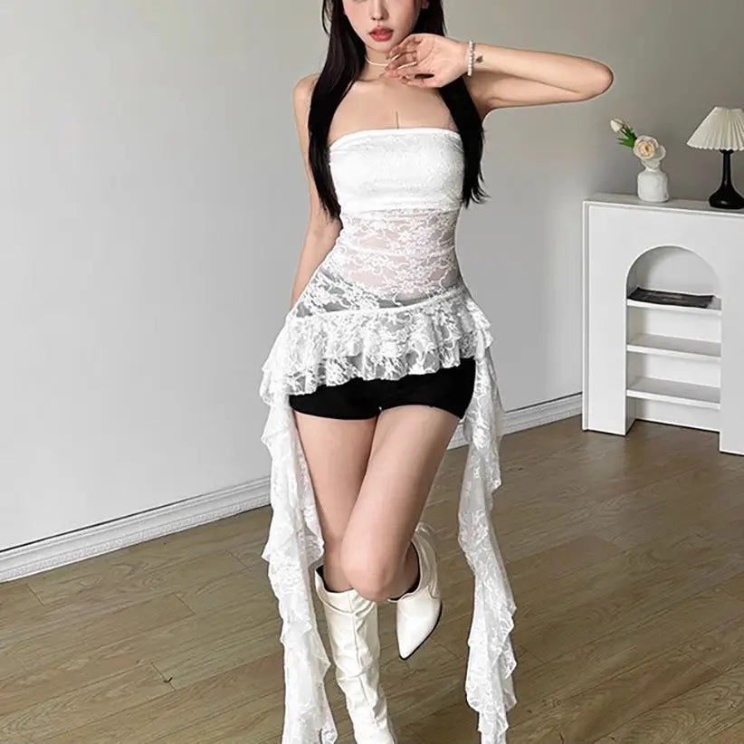 Summer women lace tops