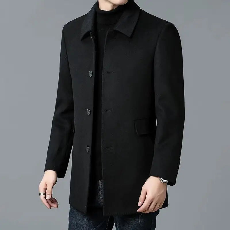Coat men's long jacket