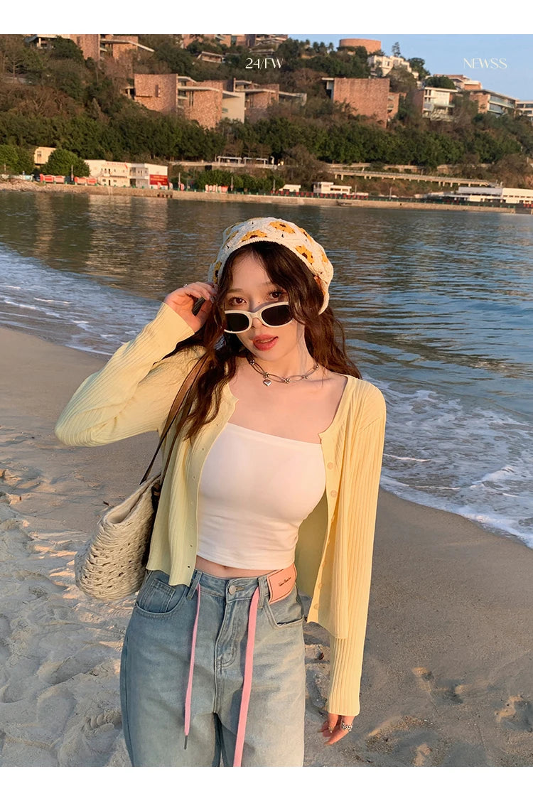 Women cardigan casual tops