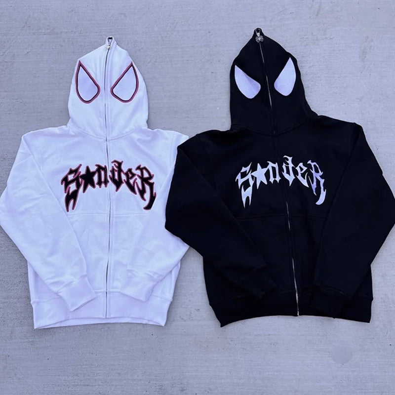 Y2k Spider hoodies women