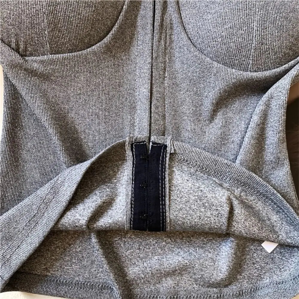 Fashion sleeveless Y2k slim crop top