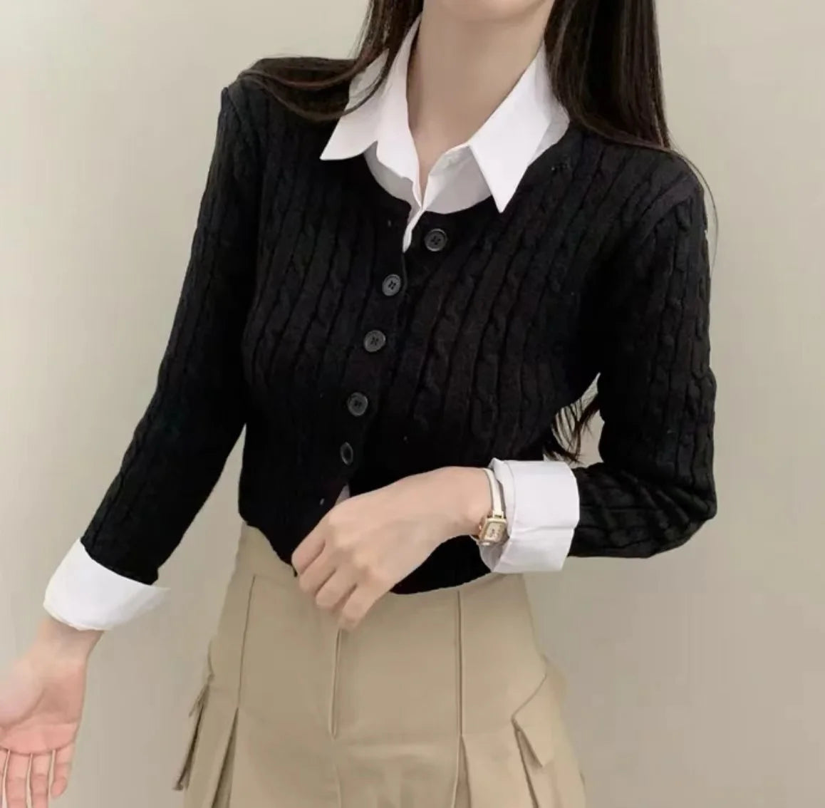 Ribbedd knit crop top