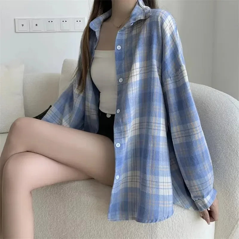 Plaid shirt long sleeve