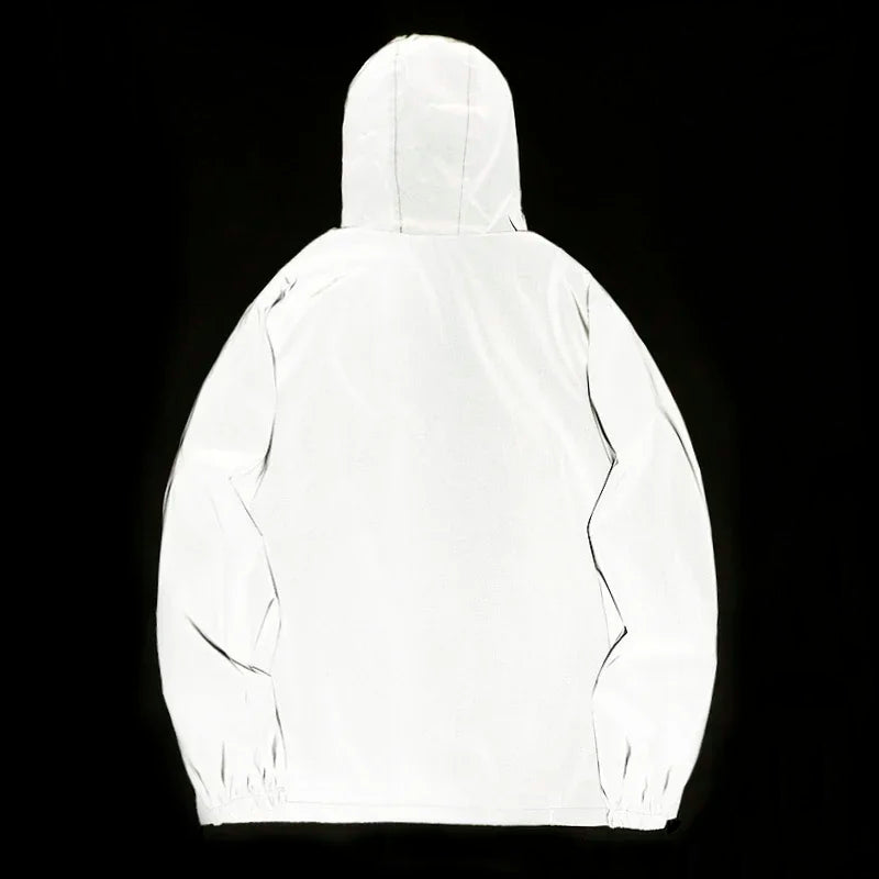 Night reflective clothing jacket