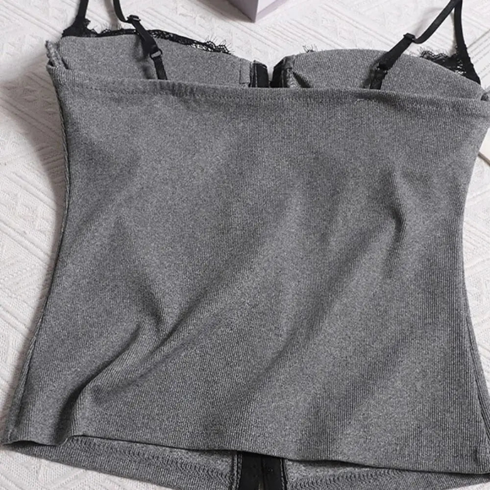 Fashion sleeveless Y2k slim crop top