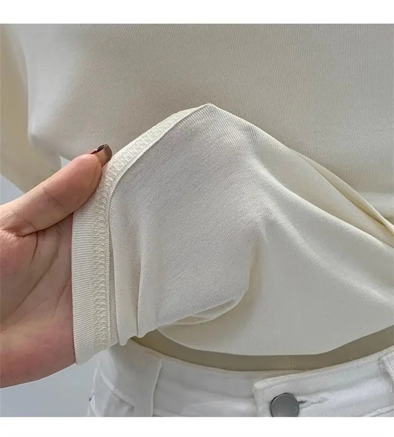 One shoulder black t-shirt