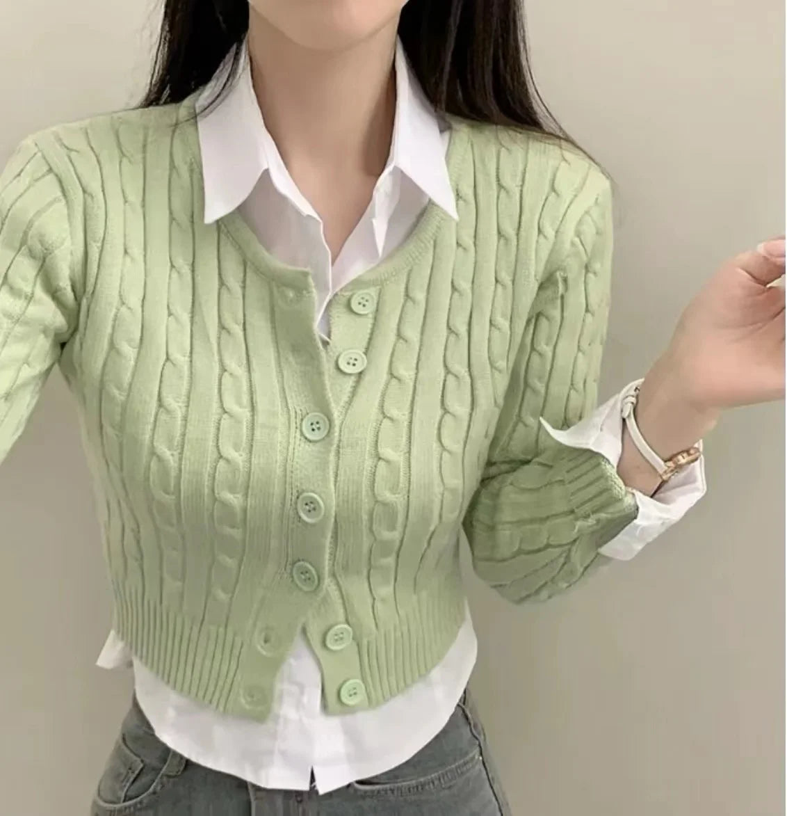Ribbedd knit crop top